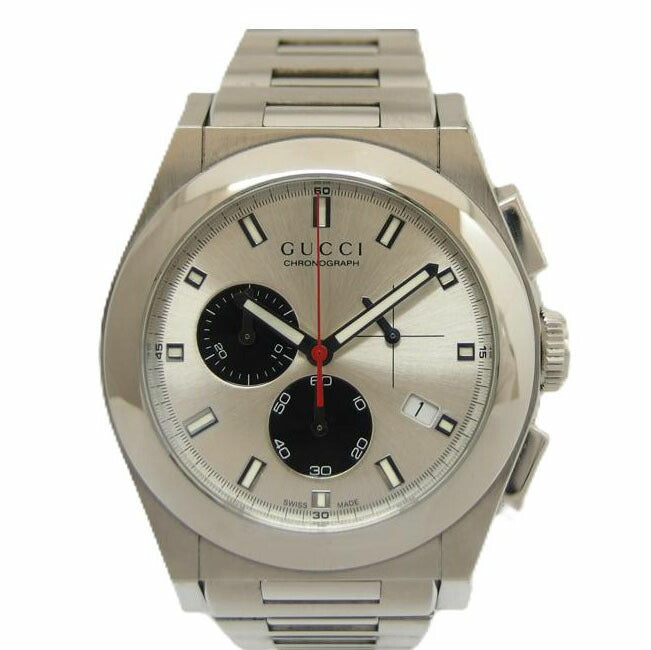 GUCCI グッチ/パンテオン/クオーツ/クロノグラフ シルバー文字盤/115.2//142*****/ABランク/04