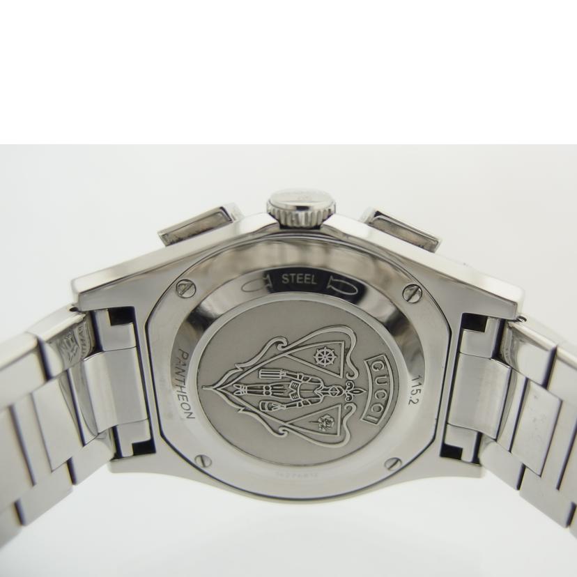 GUCCI グッチ/パンテオン/クオーツ/クロノグラフ シルバー文字盤/115.2//142*****/ABランク/04