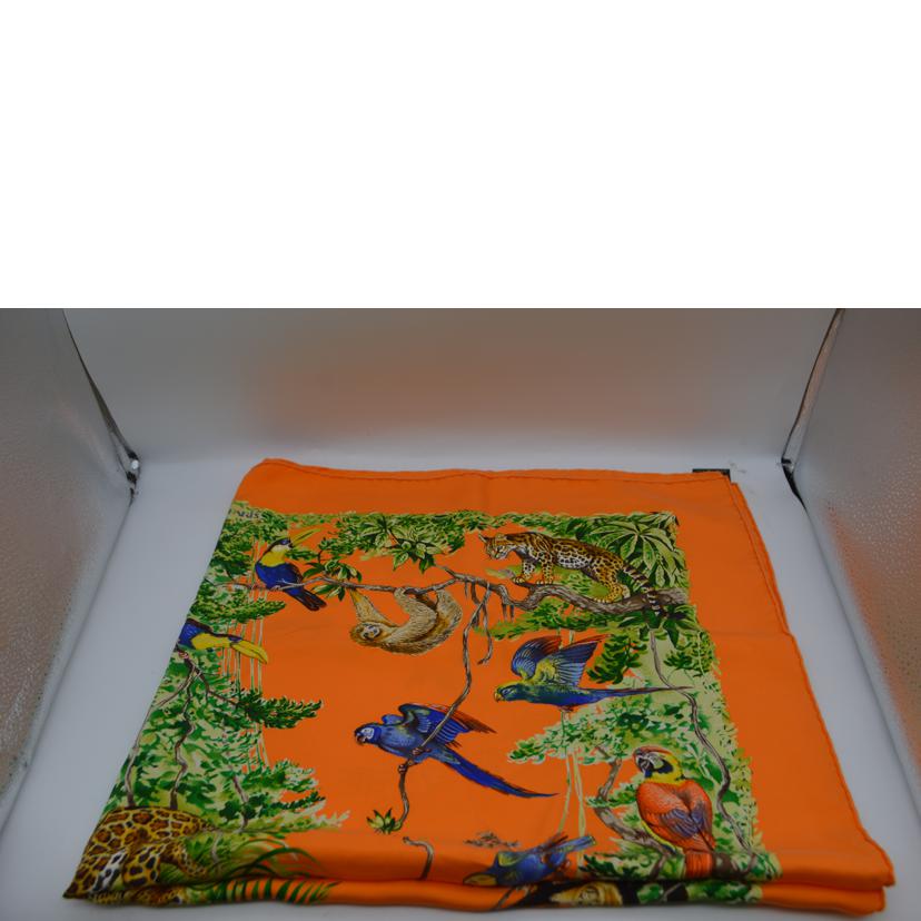 HERMES エルメス/エクアトゥールカレ・ウォッシュ90/オレンジヴェールブルー/071798S 01//Aランク/89