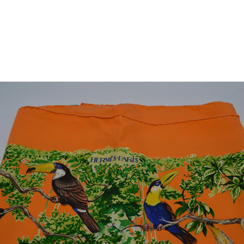 HERMES エルメス/エクアトゥールカレ・ウォッシュ90/オレンジヴェールブルー/071798S 01//Aランク/89