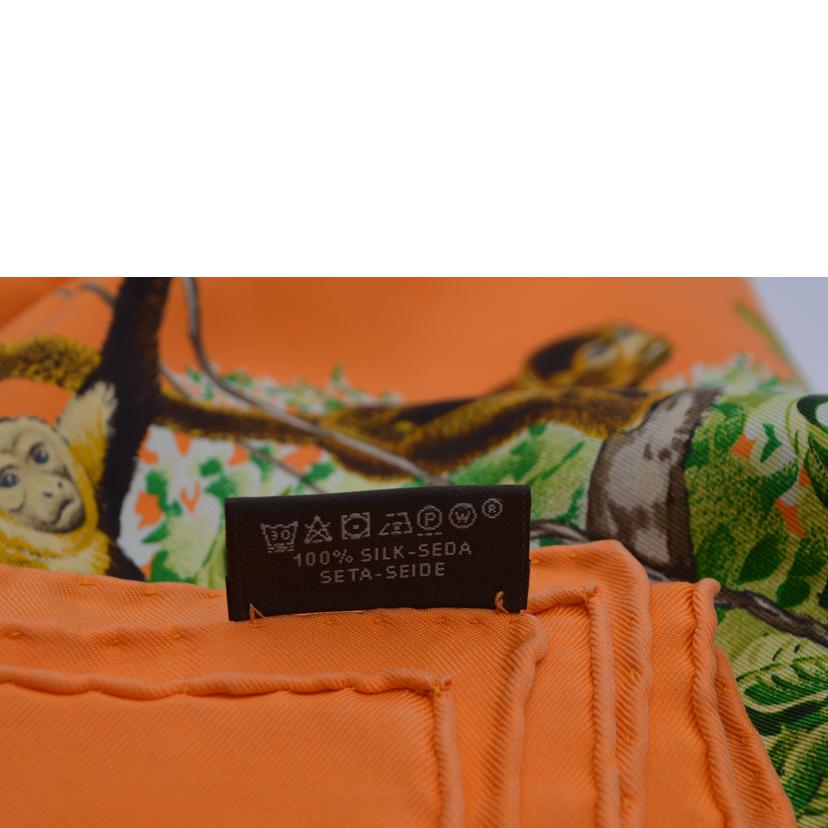 HERMES エルメス/エクアトゥールカレ・ウォッシュ90/オレンジヴェールブルー/071798S 01//Aランク/89