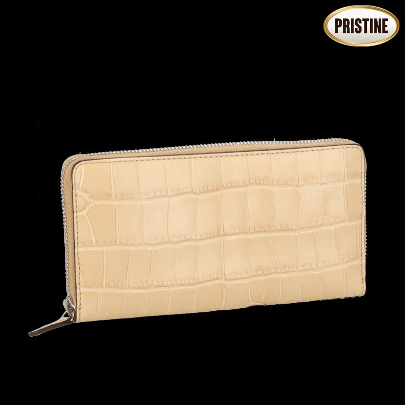 GUCCI グッチ/マットクロコダイルジップラウンドウォレット/374850//493***/SAランク/75