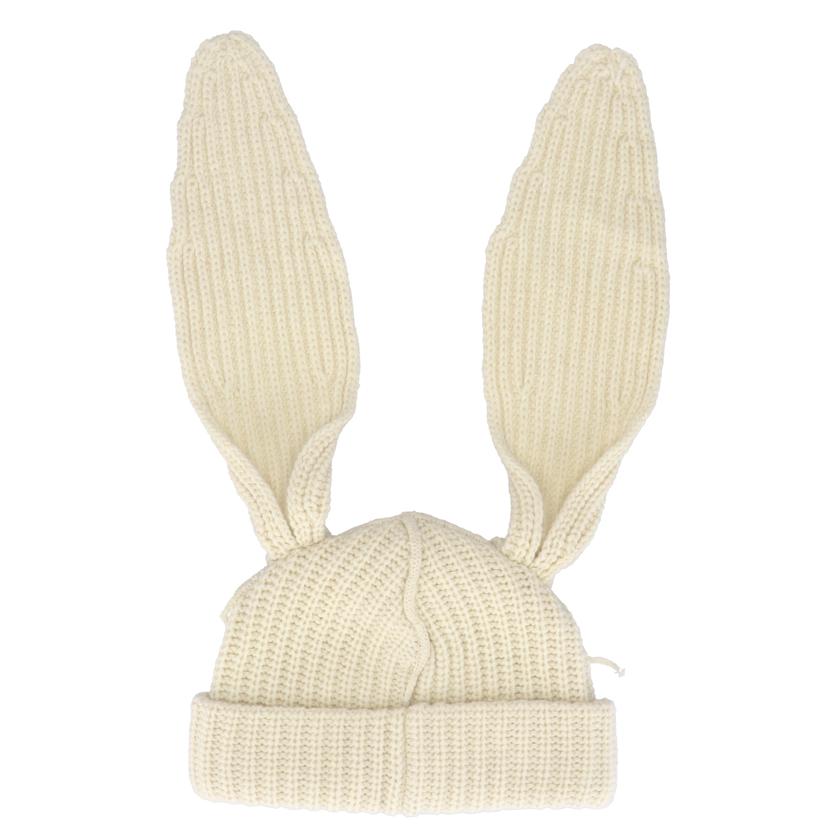 CHARLES JEFFREY LOVERBOY チャールズジェフリーラヴァーボーイ/ニットキャップ rabbit ウールホワイト//Aランク/75