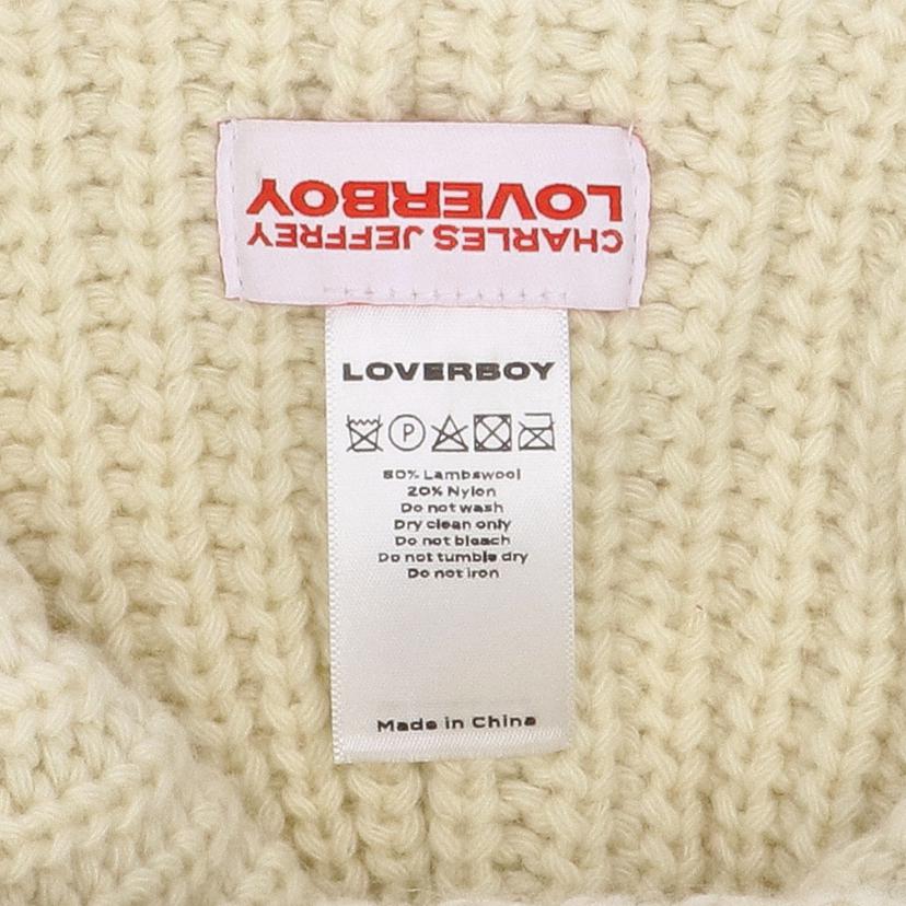CHARLES JEFFREY LOVERBOY チャールズジェフリーラヴァーボーイ/ニットキャップ rabbit ウールホワイト//Aランク/75
