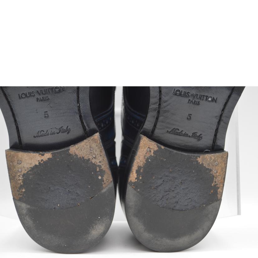 LV ルイ・ヴィトン/メダリオンレースアップレザーシューズ/24.5cm//ST0***/Bランク/89