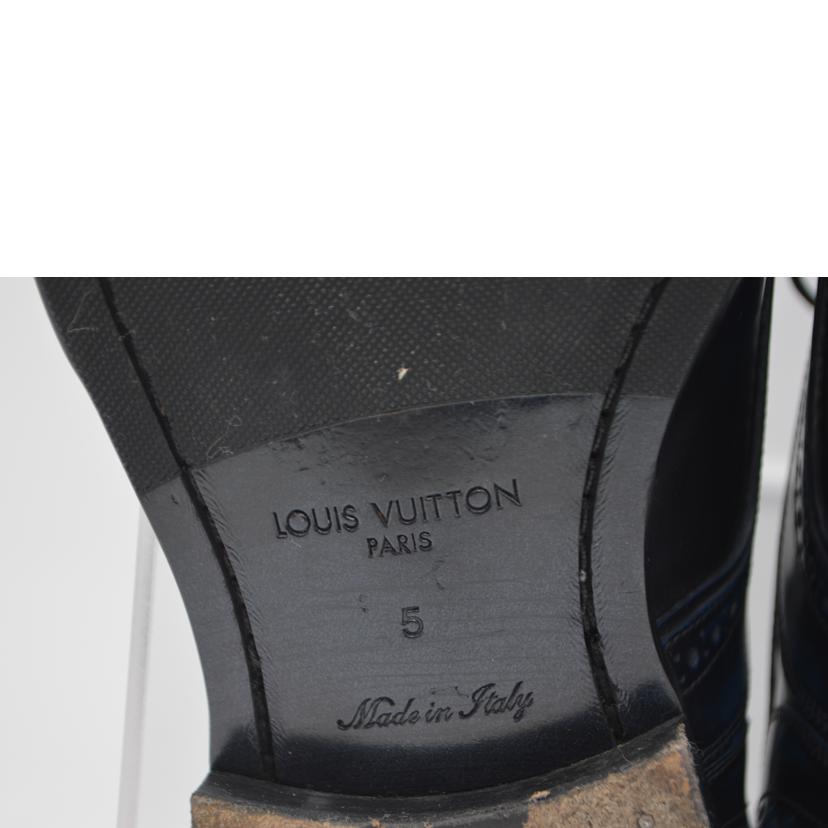 LV ルイ・ヴィトン/メダリオンレースアップレザーシューズ/24.5cm//ST0***/Bランク/89