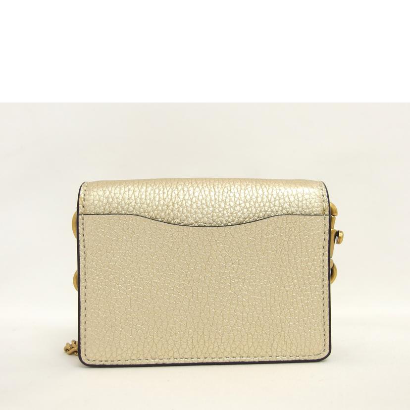 COACH コーチ/チェーン ミニポーチ/ゴールドカラー/C6720//Aランク/04