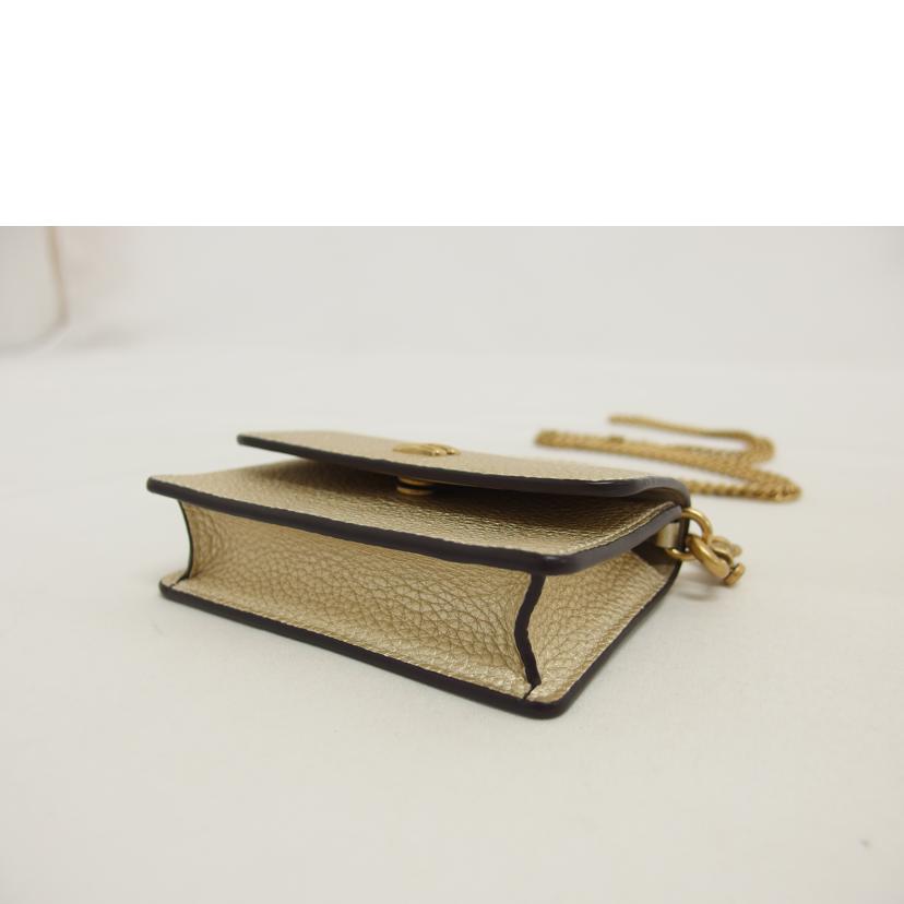 COACH コーチ/チェーン ミニポーチ/ゴールドカラー/C6720//Aランク/04