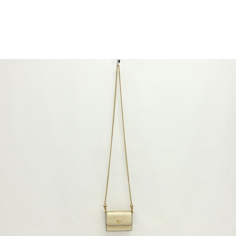 COACH コーチ/チェーン ミニポーチ/ゴールドカラー/C6720//Aランク/04