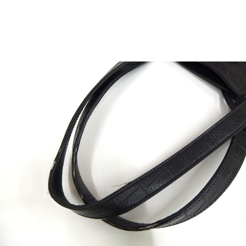 SAINT LAURENT サンローラン/クロコ型押しレザートート/467946//Bランク/82