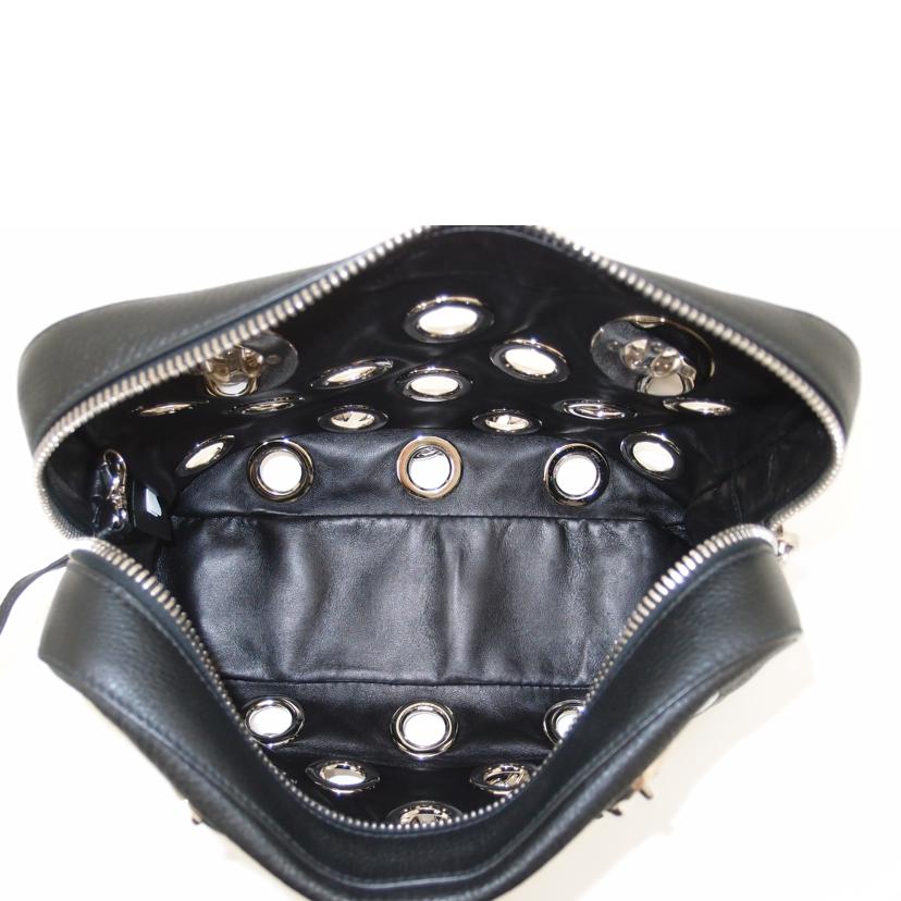 PRADA プラダ/パンチングチェーンショルダー/ブラック//117/Aランク/69