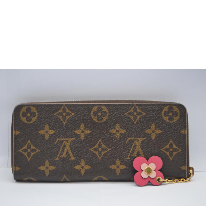 LOUIS VUITTON ルイヴィトン/ポルトフォイユ・クレマンス/モノグラム/フラワーチャーム/M64201//CI1***/ABランク/89