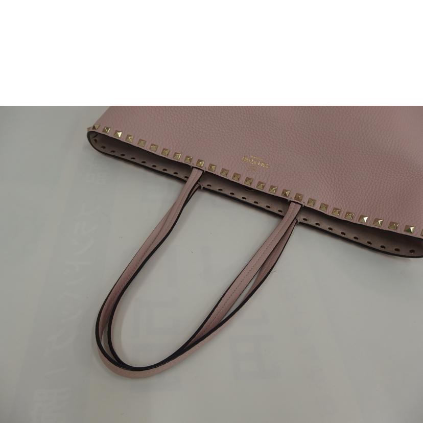 VALENTINO バレンチノ/スタッズレザートート/ピンク//ABランク/82