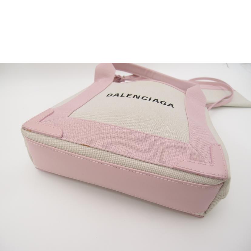 BALENCIAGA バレンシアガ/ネイビーカバスXS/ピンク/390346//528***/Aランク/69