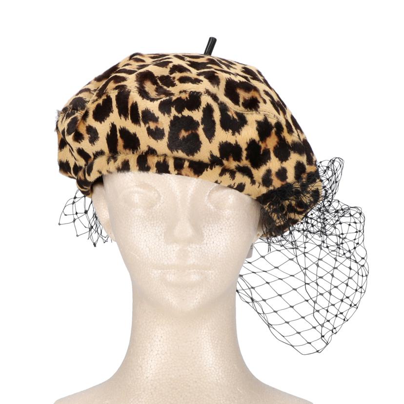 Dior/25 ディオール/◇Diorレオパードハンチングキャップ//サイス****/Aランク/75