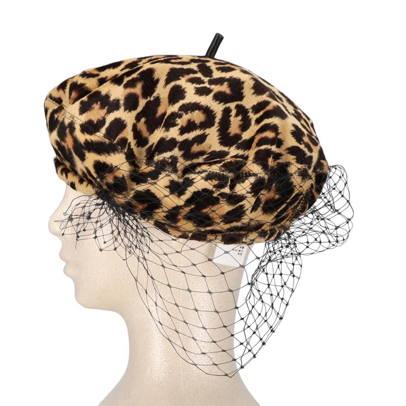 Dior/25 ディオール/◇Diorレオパードハンチングキャップ//サイス****/Aランク/75