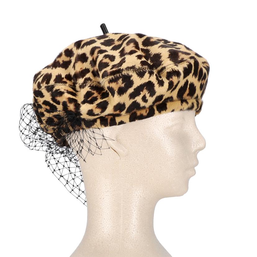 Dior/25 ディオール/◇Diorレオパードハンチングキャップ//サイス****/Aランク/75