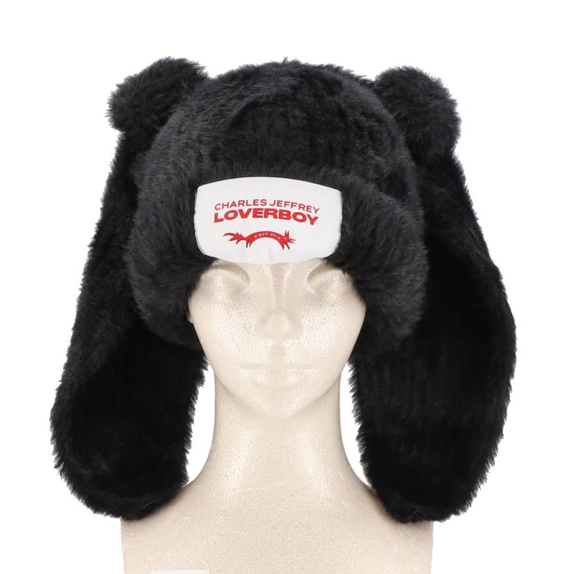 CHARLES JEFFREY LOVEROY チャールズジェフリーラヴァーボーイ/ニットキャップ rabbit ブラック//Aランク/75