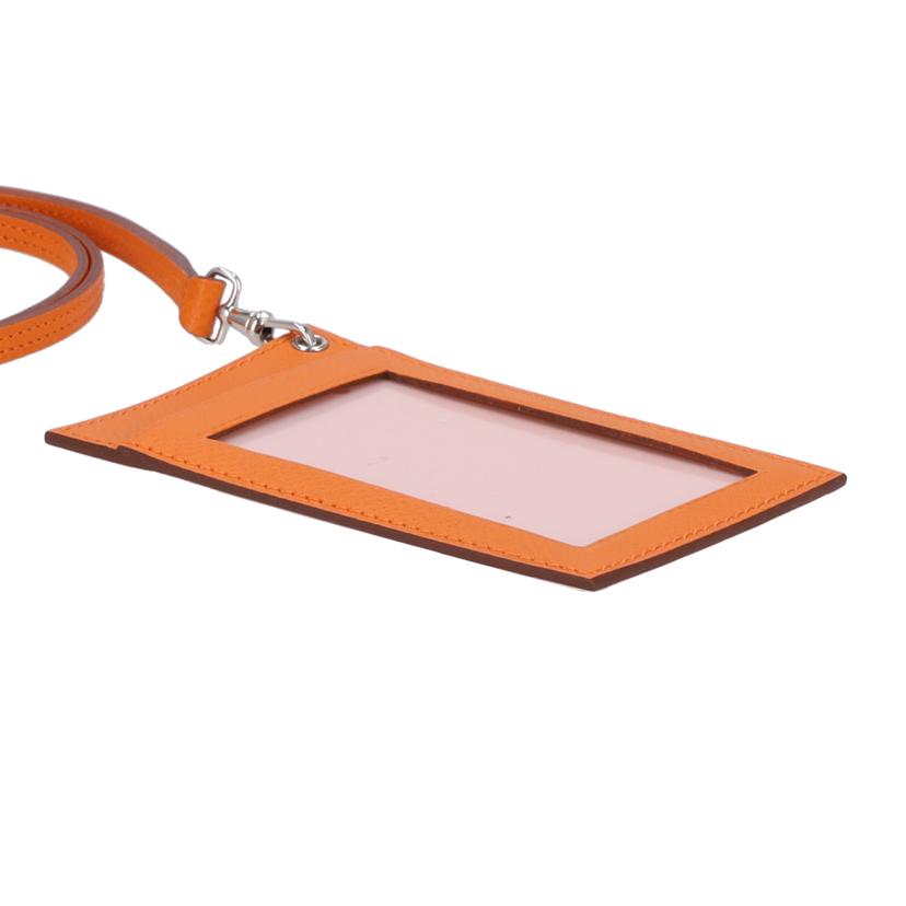 HERMES/ネックストラップカードケース//19E**/Bランク/85