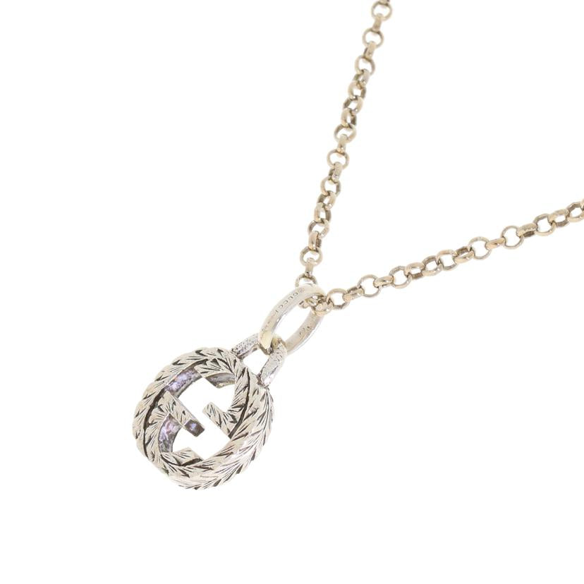 GUCCI グッチ/インターロッキングG/SV925ネックレス/455535//1382FI/Aランク/91