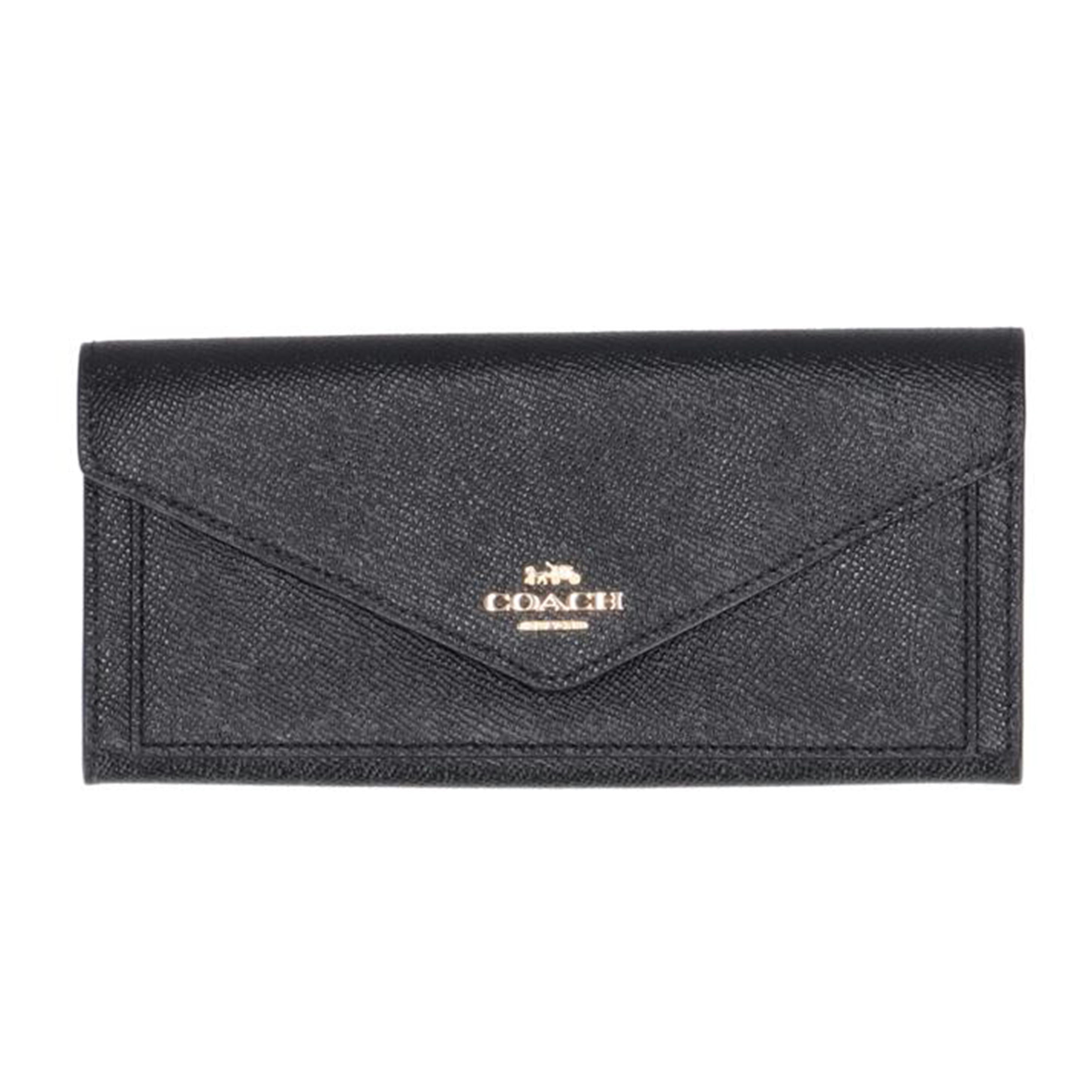 COACH コーチ/ラグジュアリークロスグレーンレザーエンベロープウォレット/3033//B20**/SAランク/77