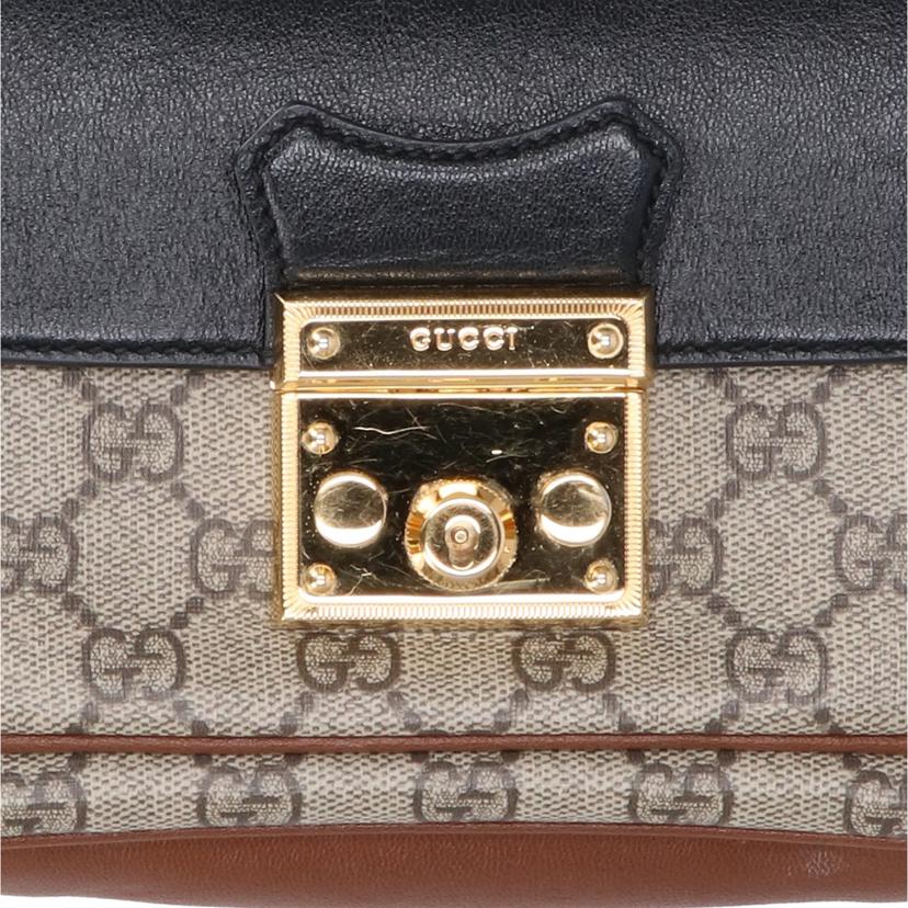 GUCCI グッチ/GGスプリームパドロックミニショルダーバッグ/658487//525***/ABランク/94