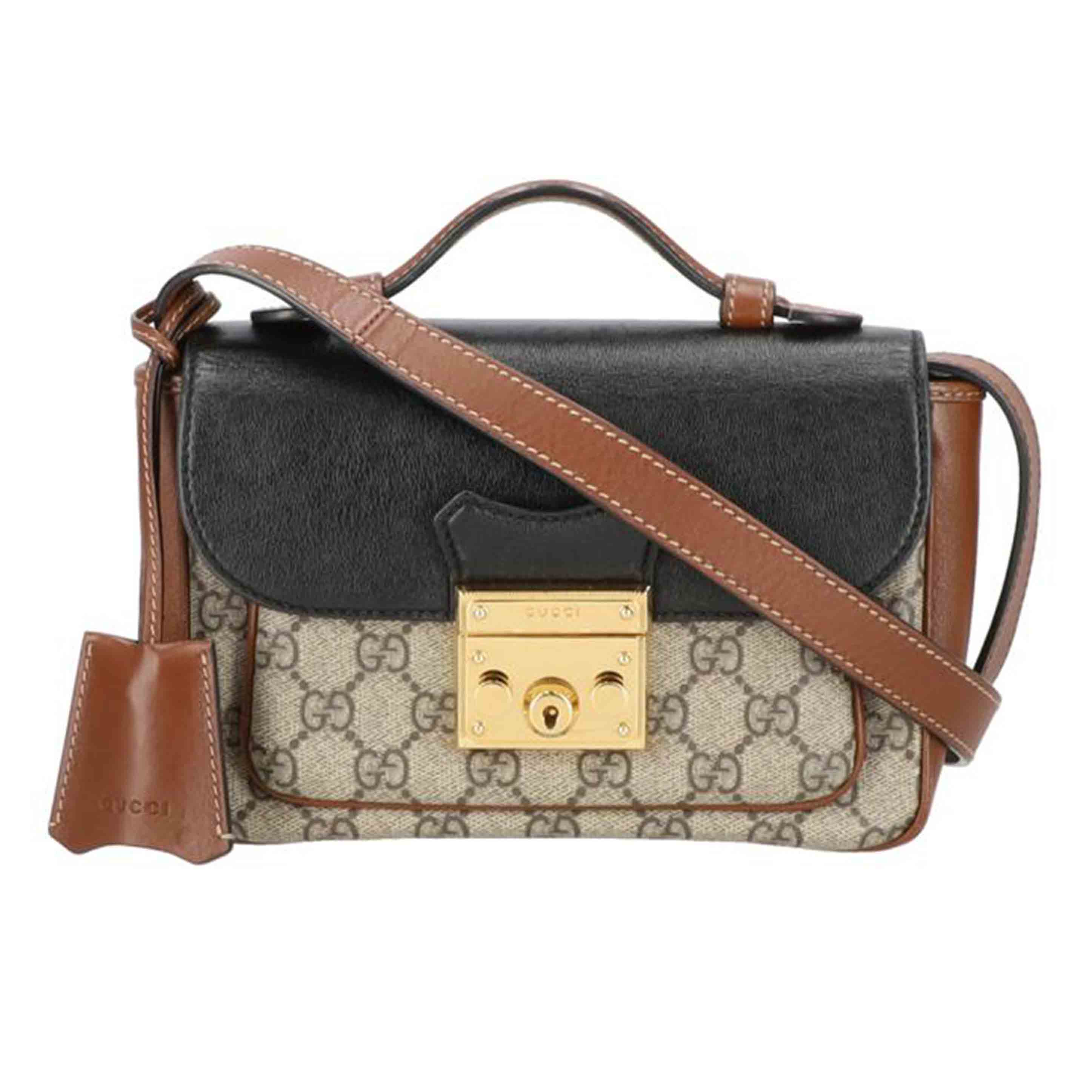 GUCCI グッチ/GGスプリームパドロックミニショルダーバッグ/658487//525***/ABランク/94