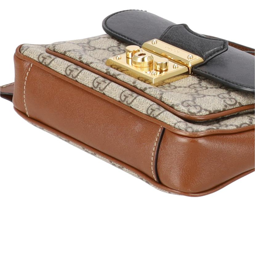 GUCCI グッチ/GGスプリームパドロックミニショルダーバッグ/658487//525***/ABランク/94