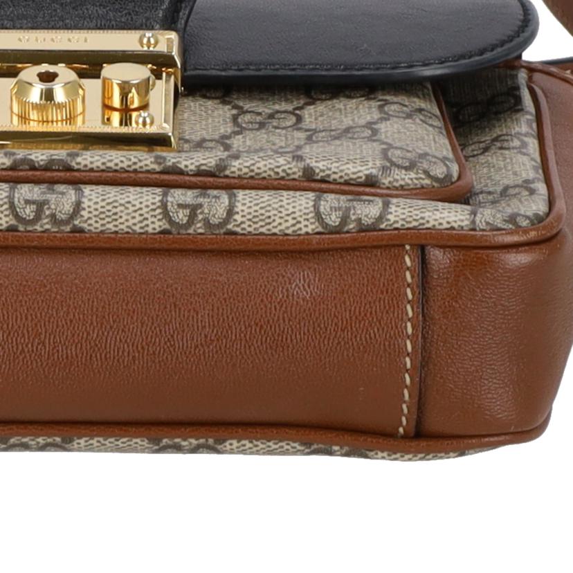 GUCCI グッチ/GGスプリームパドロックミニショルダーバッグ/658487//525***/ABランク/94