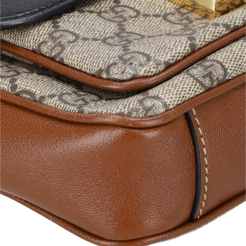 GUCCI グッチ/GGスプリームパドロックミニショルダーバッグ/658487//525***/ABランク/94