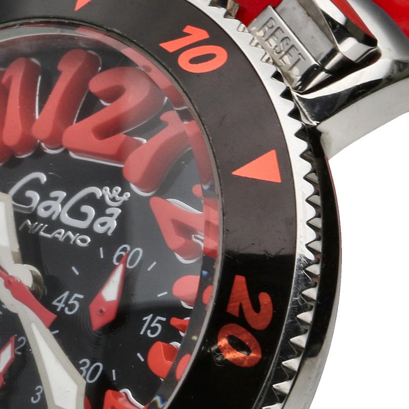GaGaMILANO ガガミラノ/マヌアーレ48/クロノグラフ/クォーツ/GAG-60542//Bランク/75