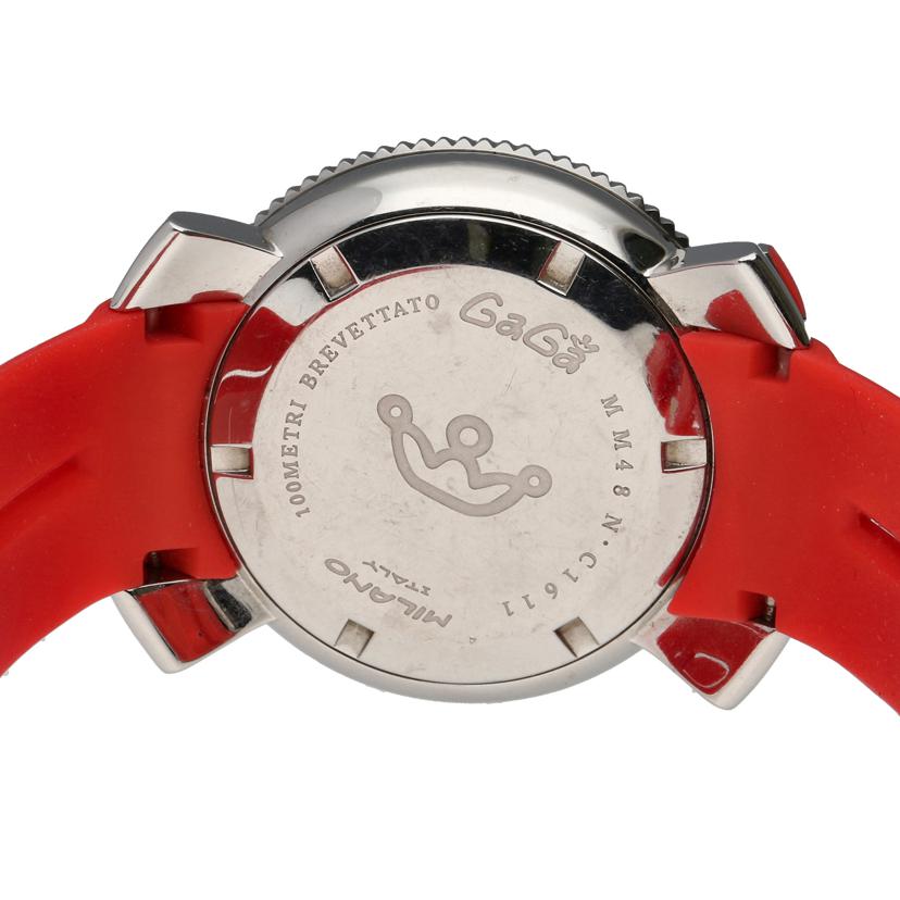 GaGaMILANO ガガミラノ/マヌアーレ48/クロノグラフ/クォーツ/GAG-60542//Bランク/75