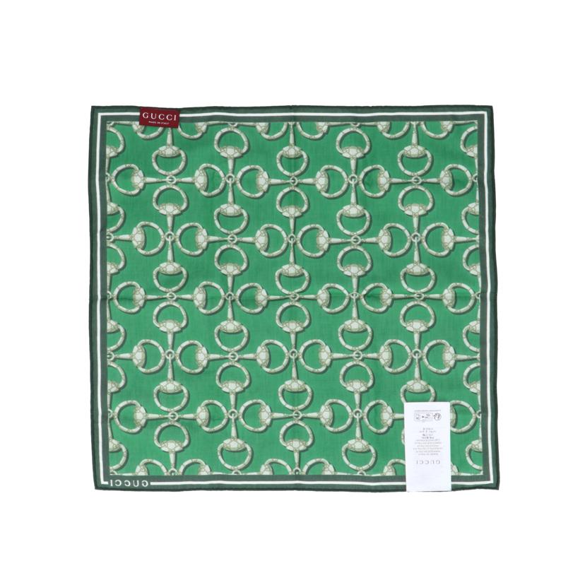 GUCCI グッチ/スクエアホースビットハンカチーフ/790554//45cm/SAランク/91