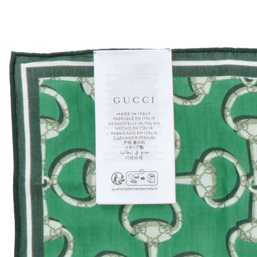GUCCI グッチ/スクエアホースビットハンカチーフ/790554//45cm/SAランク/91
