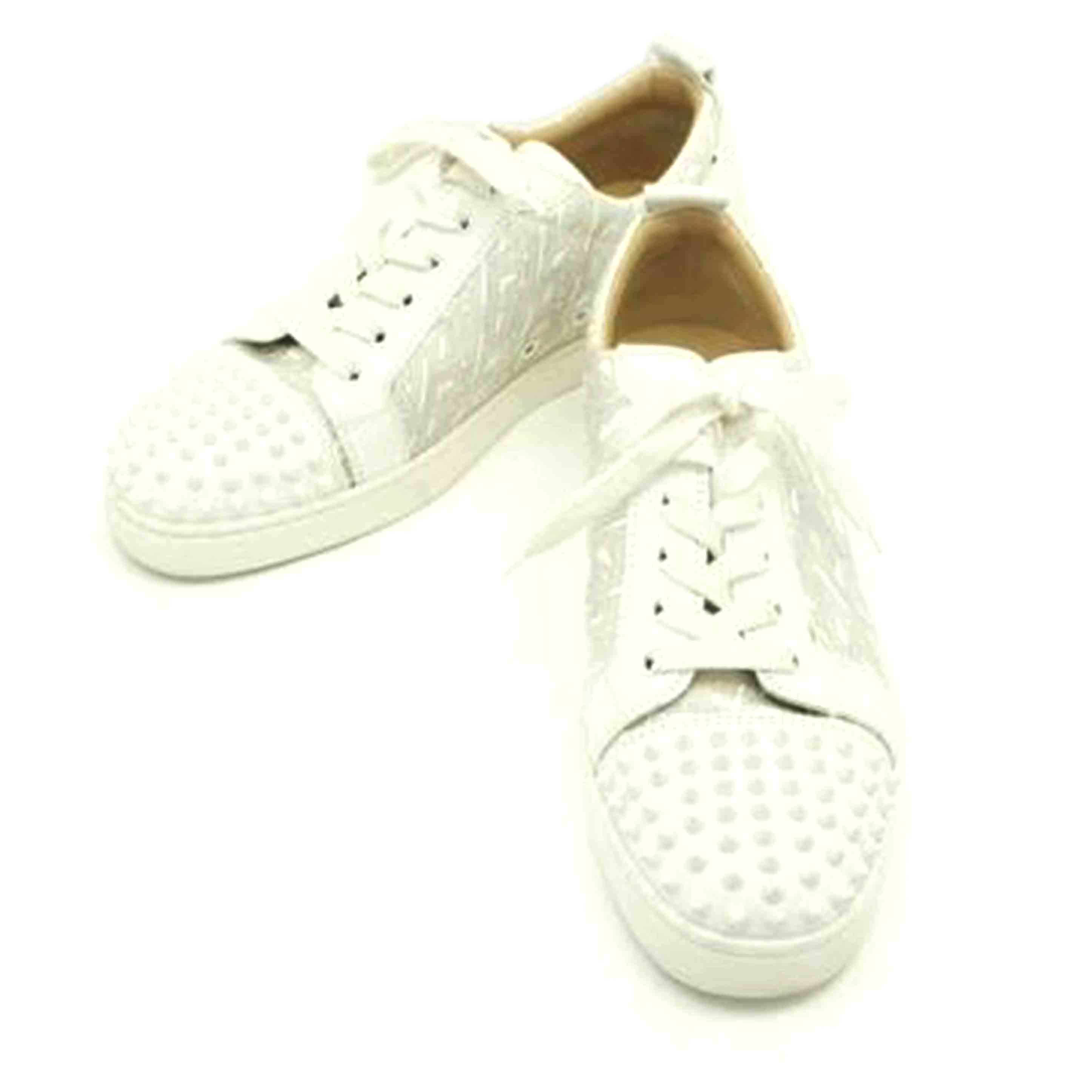 Christian Louboutin クリスチャン ルブタン/ローカット スタッズ スニーカー/27.5cm/ホワイト//ABランク/01