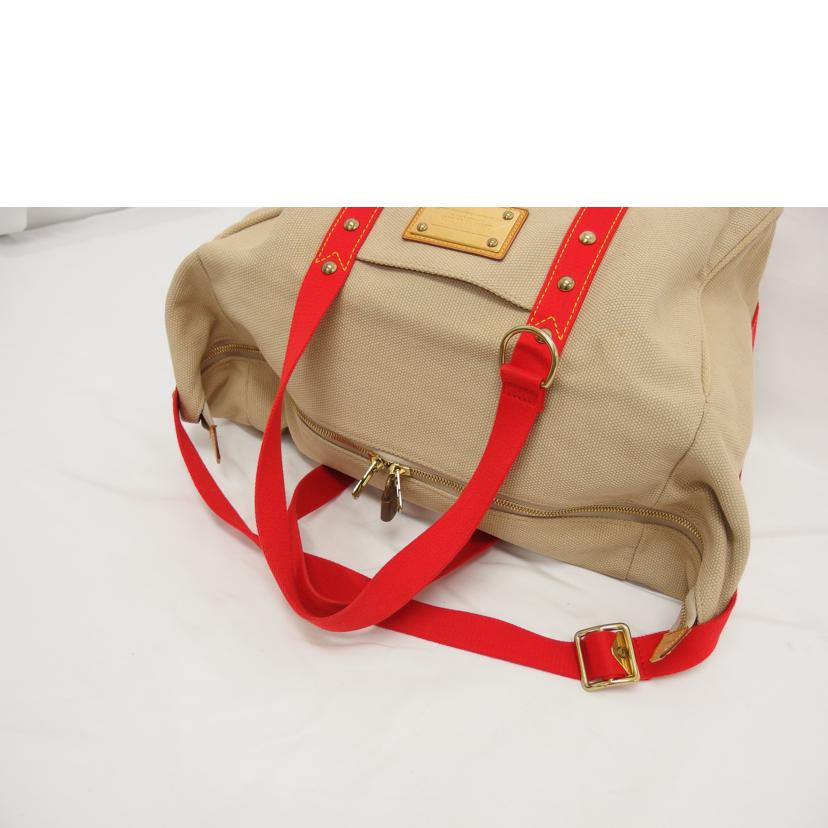 LOUIS VUITTON ルイヴィトン/アンティグア・サックウィークエンド/ベージュ×レッド/M40029//FL0***/Bランク/04