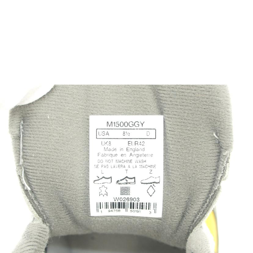 new balance ニューバランス/M1500GGY/グレー/イエロー/M1500GGY//SAランク/75