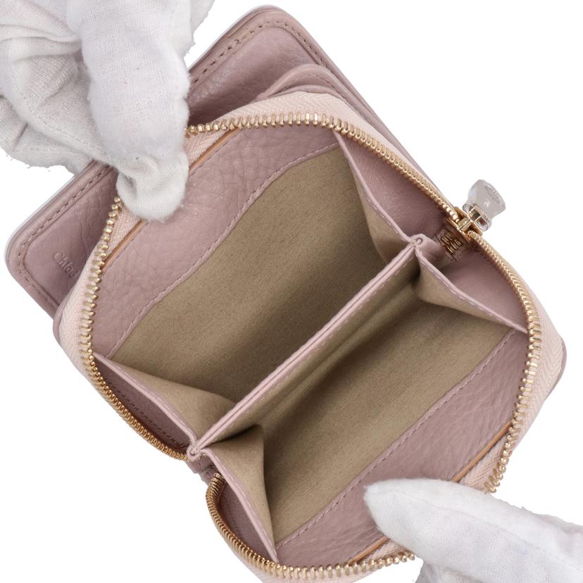 Chloe クロエ/リボンモチーフ/レザー/2つ折り財布/3P0503-015//Bランク/78