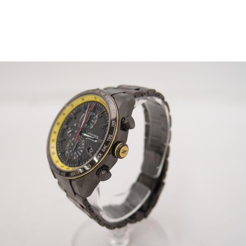 CITIZEN シチズン 1700本限定 腕時計 TITANIUM H804-T027679 クロノグラフ/アテッサ・アクトライン/フェアレディZコラボ/電波ソーラー/AT8185-89E//232******/Aランク/69