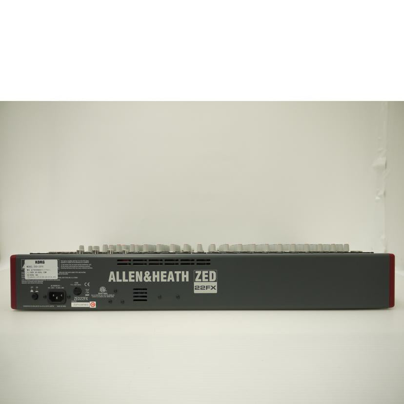 ALLEN&HEATH アレンアンドヒース /ミキサー/ZED-22FX//Z22FX/JX674810/Aランク/69