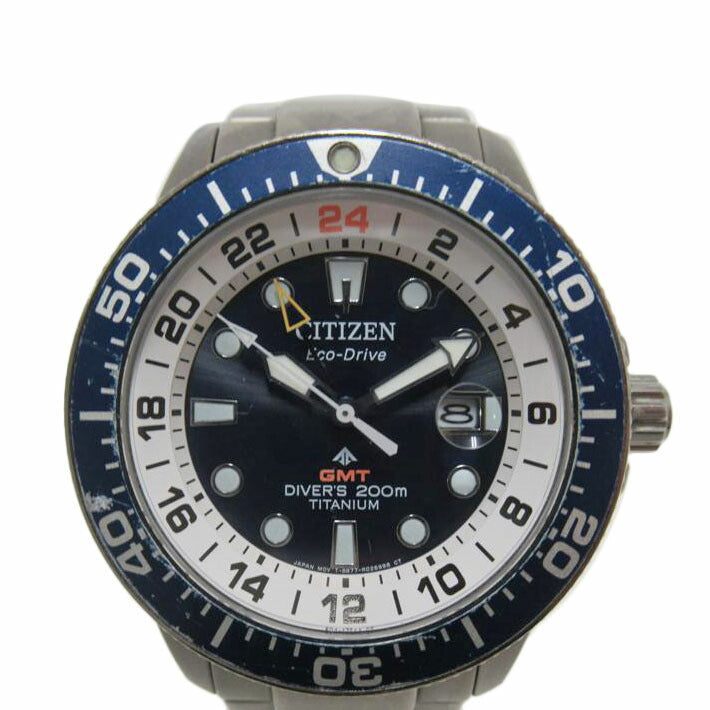 CITIZEN/ダイバーズウォッチ/プロマスターGMT/エコドライブ・ソーラー/B877-R011804//971******/BCランク/63