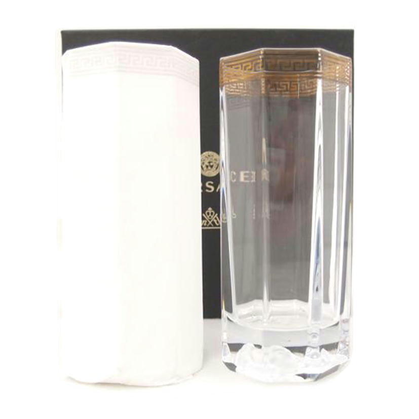 VERSACE x Rosenthal ヴェルサーチ x ローゼンタール/メドゥーサ リュミエール ロングドリンクグラス 2個セット//SAランク/69