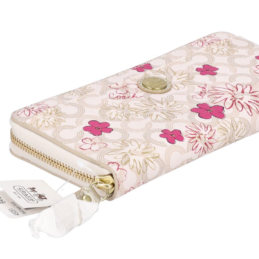 COACH コーチ/ウェイバリーフローラル/ラウンドファスナー長財布/45051//Sランク/78