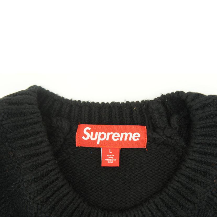 Supreme シュプリーム/フロックド ロゴ セーター//サイズ L/Bランク/05