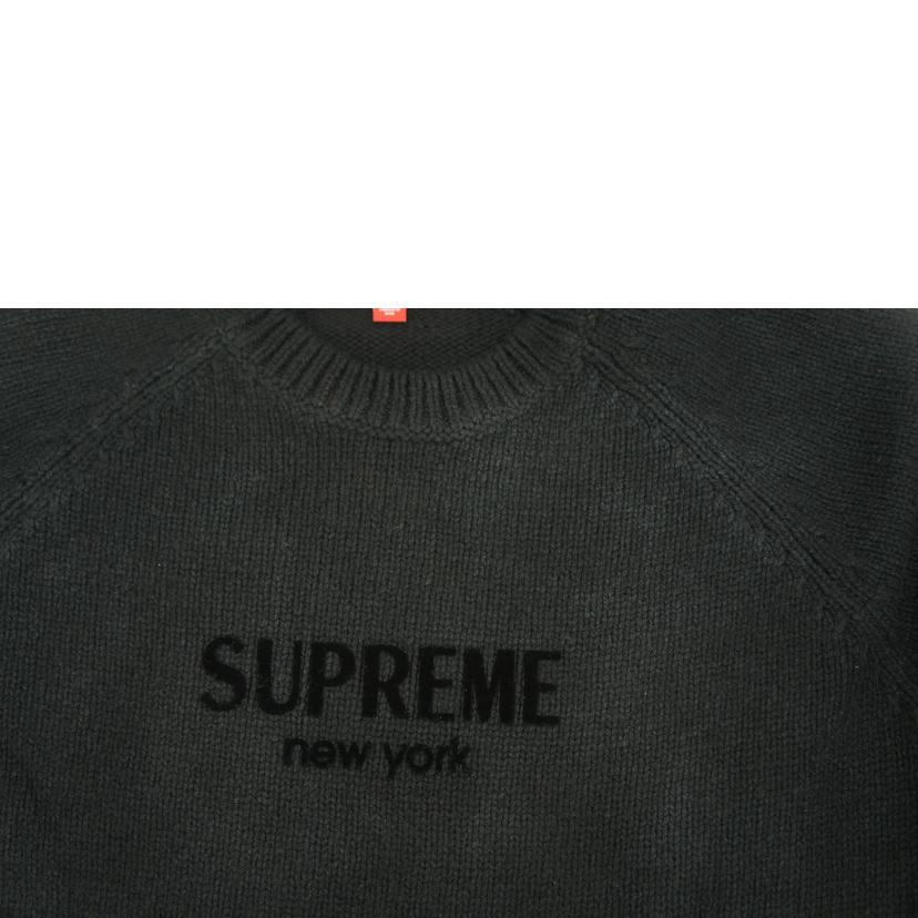 Supreme シュプリーム/フロックド ロゴ セーター//サイズ L/Bランク/05