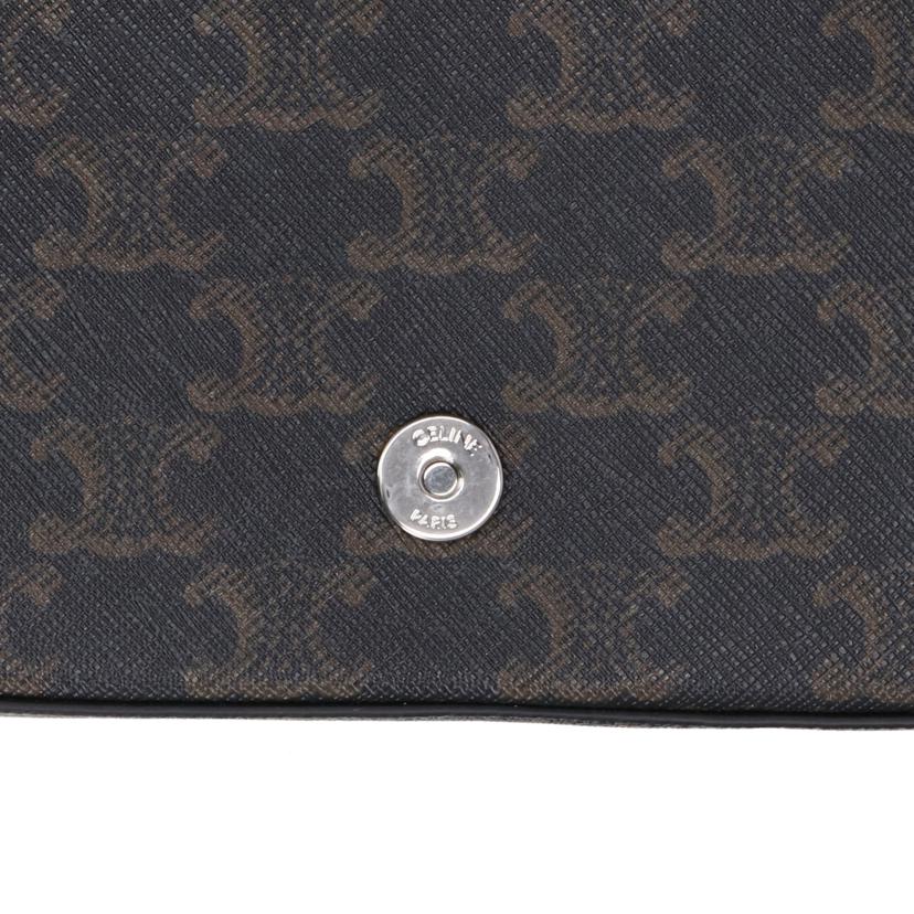 CELINE セリーヌ/スモールトリオンフ クロスボディ ショルダーバッグ/117892GJH.38SI//6GA****/Aランク/09