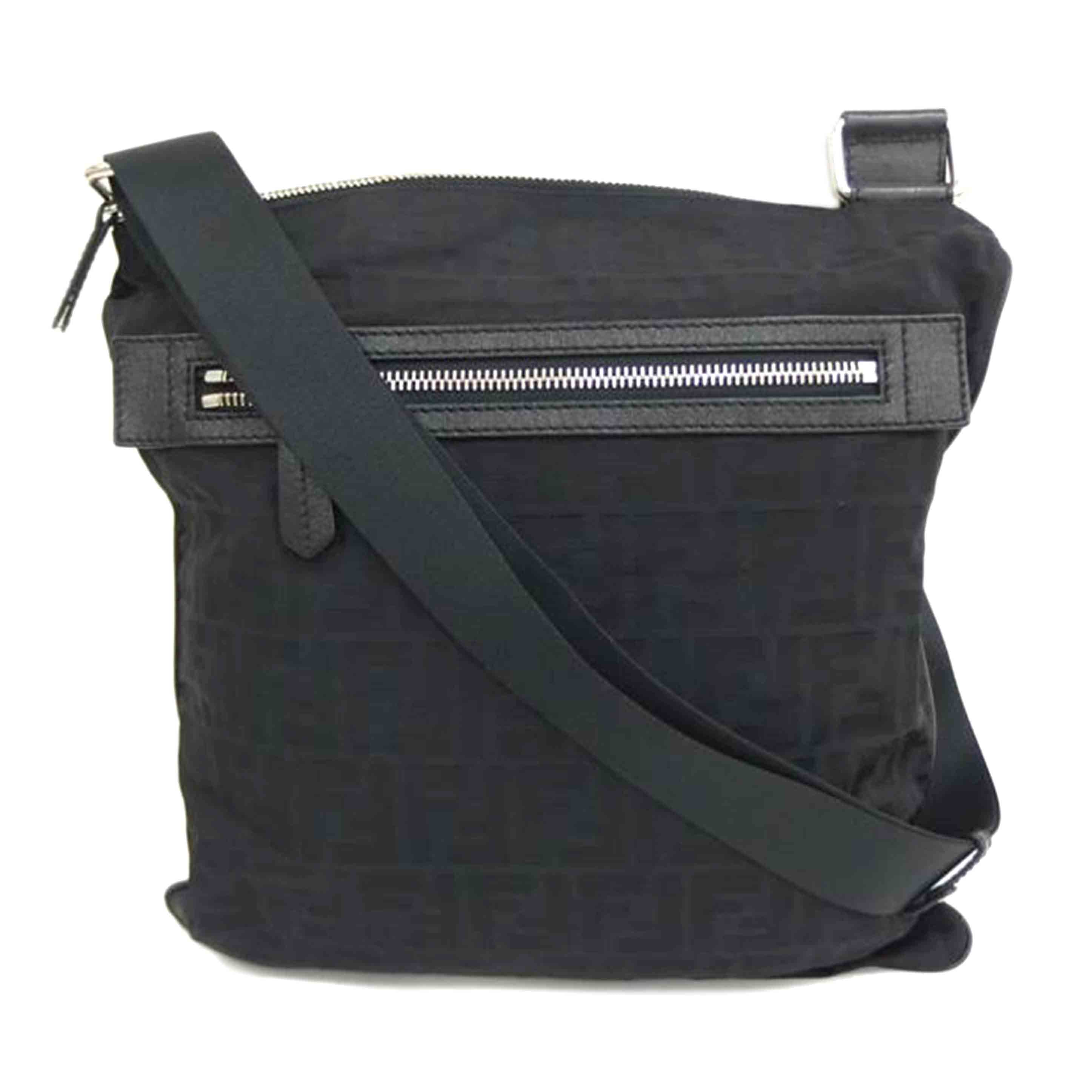 FENDI フェンディー/ズッカ柄ショルダー/黒//Aランク/82