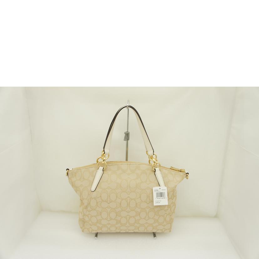 COACH コーチ/シグネチャー スモールケルシー 2Wayショルダーバッグ/ライトカーキ×チョーク/F27582//E19**/Aランク/01