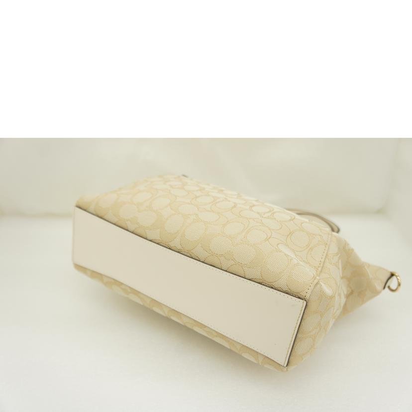 COACH コーチ/シグネチャー スモールケルシー 2Wayショルダーバッグ/ライトカーキ×チョーク/F27582//E19**/Aランク/01