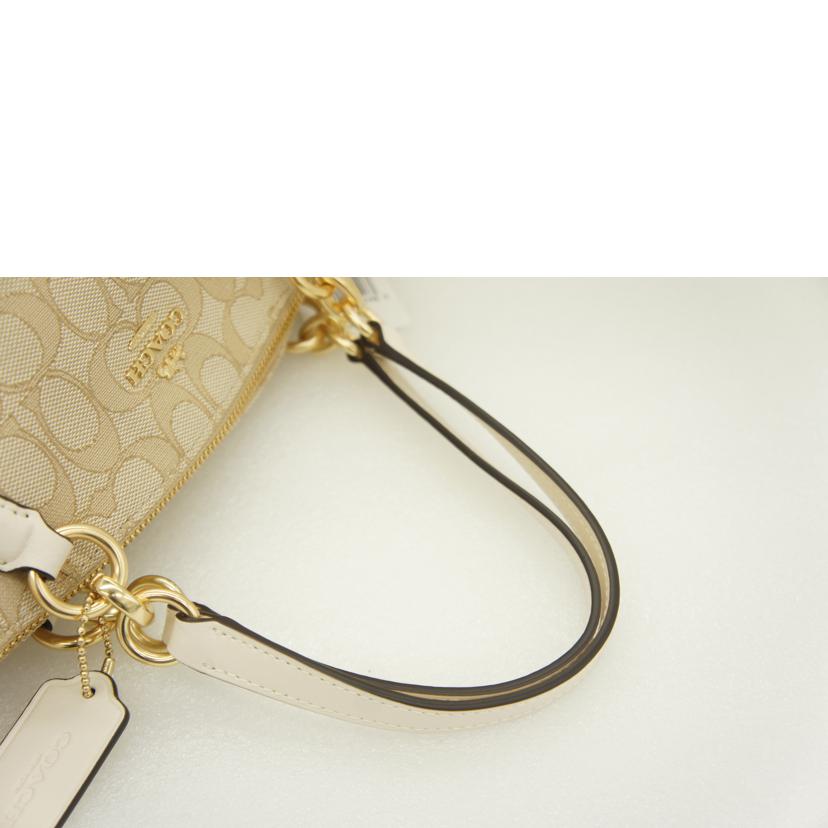 COACH コーチ/シグネチャー スモールケルシー 2Wayショルダーバッグ/ライトカーキ×チョーク/F27582//E19**/Aランク/01